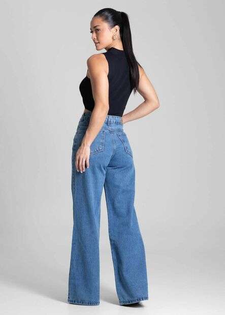 Calça Jeans Sawary Wide Leg - 282069