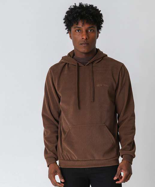 Image_Blusão Masculino Moletom Canelado Marisa Marrom