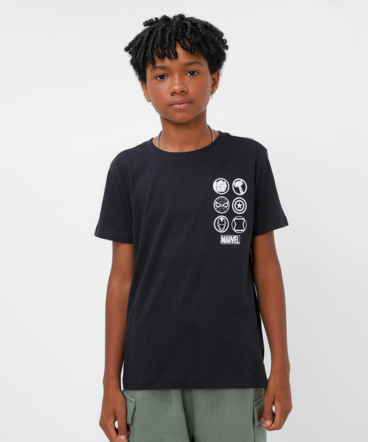 Image_Camiseta Juvenil Vingadores Marvel Tam 10 a 16 Preto