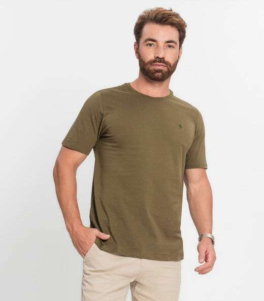Image_Camiseta Masculina Plus Size Meia Malha Diametro Verde