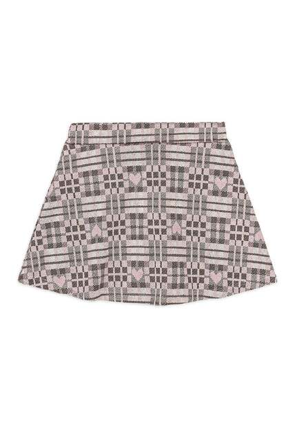 Conjunto Blusão Golden Saia Xadrez Quimby