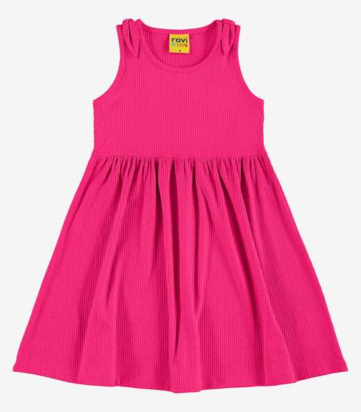 Image_Vestido Infantil Canelado Lurex Rovi Kids Rosa