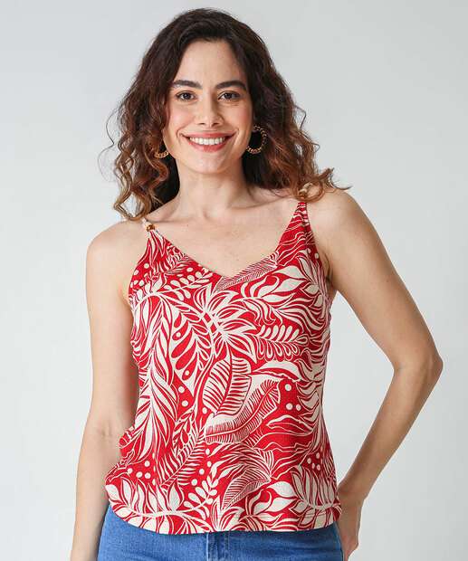 Image_Blusa Feminina Estampada Marisa Vermelho