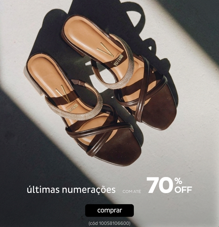 Últimas Numerações com até 70%OFF