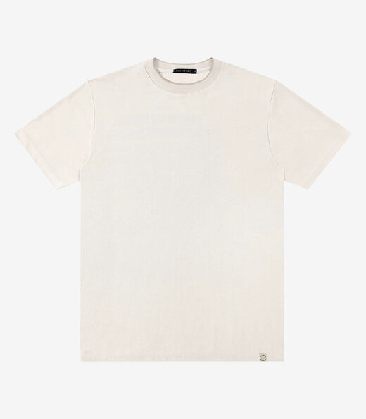 Image_Camiseta Masculina Básica Pique Diametro Bege