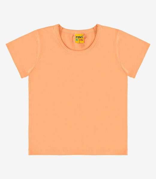Blusa Básica Infantil Cotton Leve RoviKids Laranja