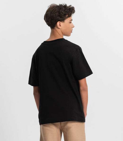 Camiseta Juvenil Masculina Minty Preto
