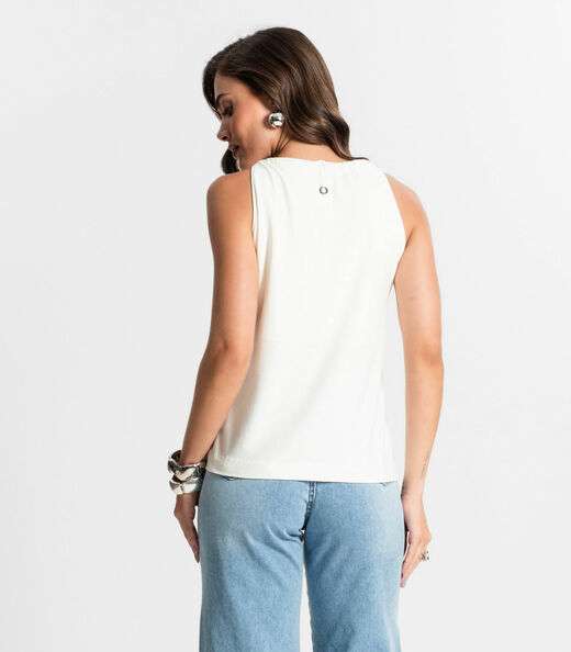 Blusa De Alça Feminina Endless Bege