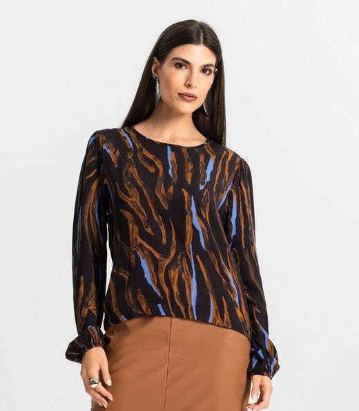 Blusa Feminina Manga Longa Endless Preto