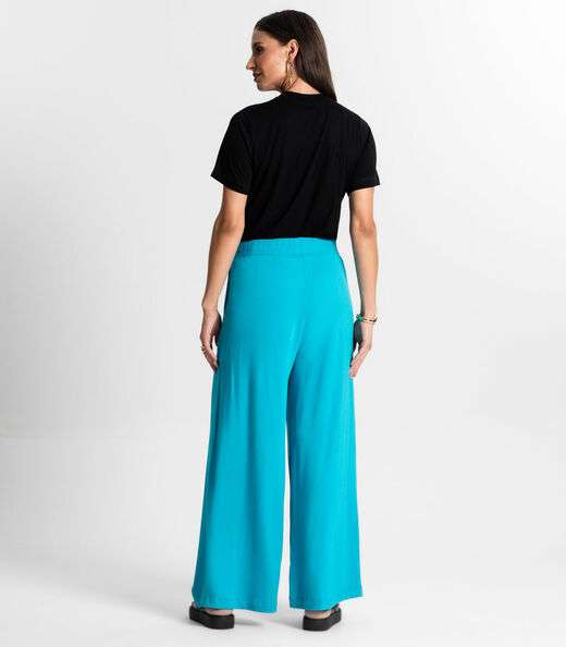 Calça Feminina Em Molecotton Rovitex Azul