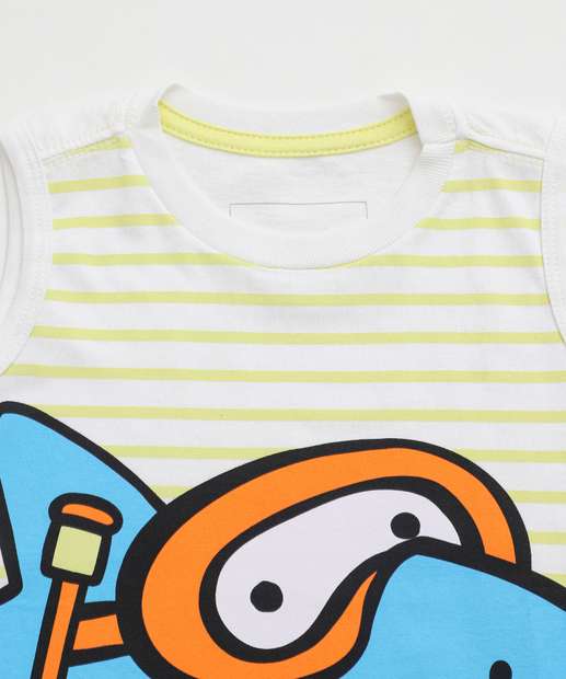 Regata Infantil Listrada Tubarão Interativo MR Tam 1 a 3