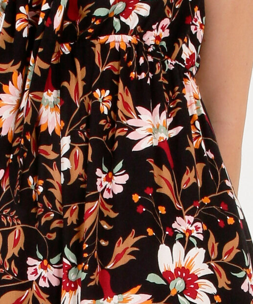 Macacão Feminino Pantalona Floral Alças Finas Marisa