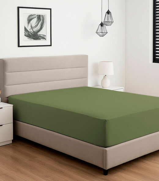 Image_Lençol Liso Casal Com Elástico Vivaldi Verde