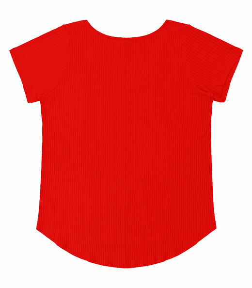 Blusa Feminina Plus Size da Infinita Cor Vermelho