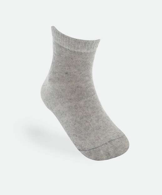 Kit 5 Meias Infantil Soquete Marisa Branco