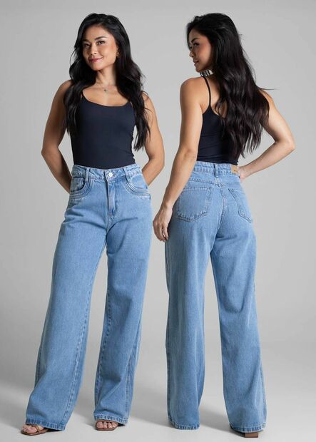 Calça Jeans Sawary Wide Leg - 282427