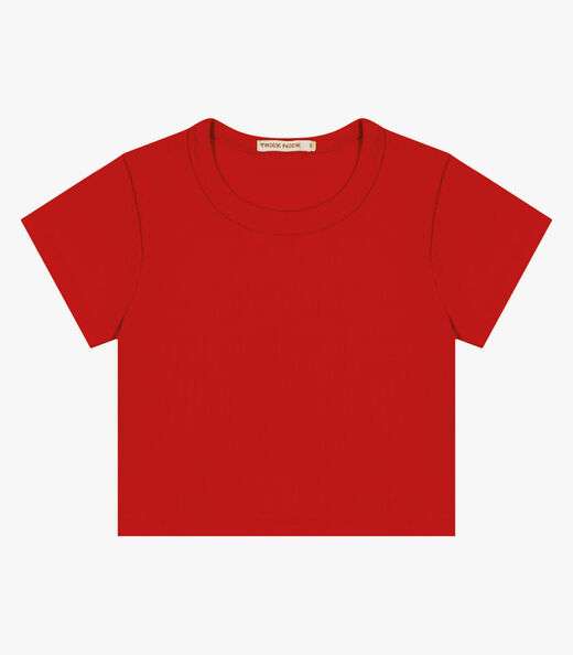 Image_Blusa Cropped Infantil Ribana Canelada Trick Nick Vermelho