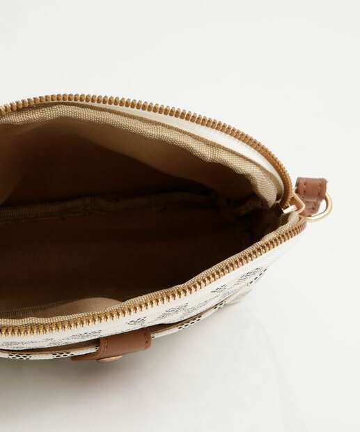 Bolsa Transversal Crossbody Feminina Marisa Bege