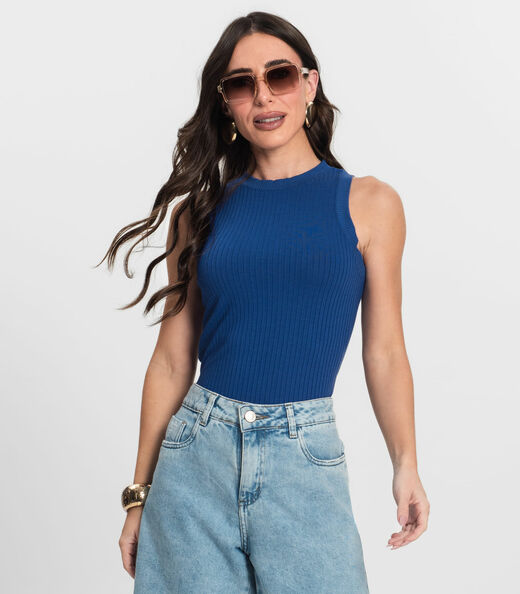 Regata Feminina em Ribana Endless Azul