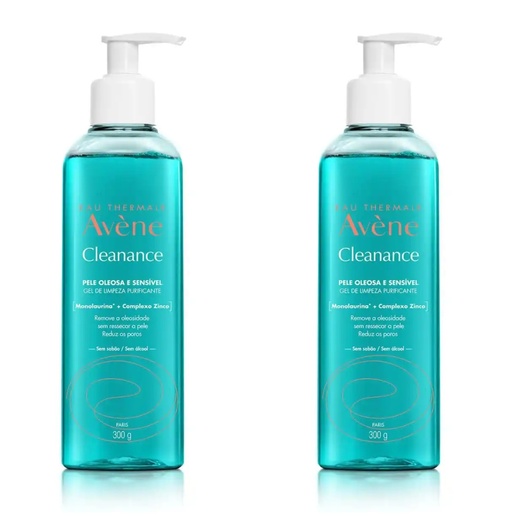 Image_Kit com 2 Unidades de Gel de Limpeza Facial Avène Cleanance 300g