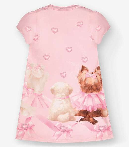 Vestido Ponto Roma Trick Nick Rosa