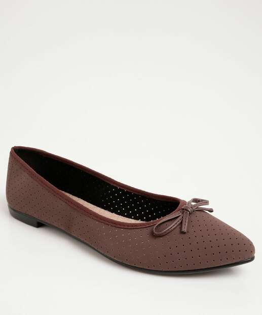 Image_Sapatilha Feminina Bico Fino Nobuck Laço Moleca 
