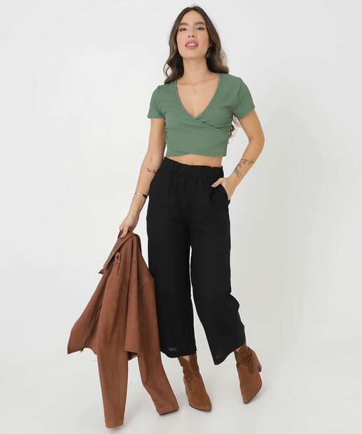 Calça Pantacourt Feminina Marisa