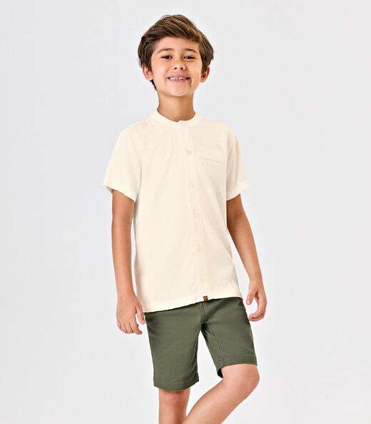 Image_Conjunto Menino Camisa Com Bermuda Trick Nick Bege