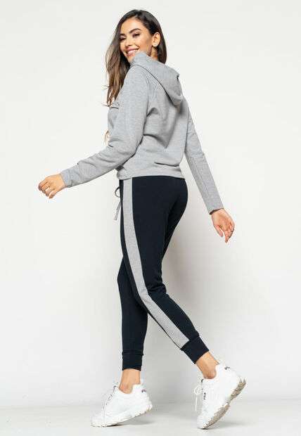 Casaco  Comfy Com Capuz Moletinho Mescla