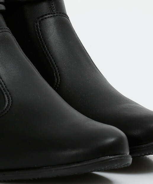 Bota Feminina Ankle Boot Bico Redondo Moleca 