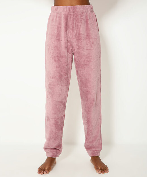 Pijama Feminino Fleece Manga Longa Marisa