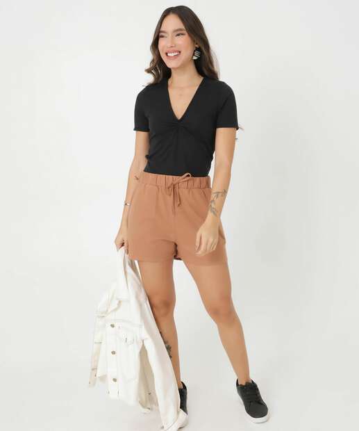 Image_Short Feminino Moletinho Cordão Marisa