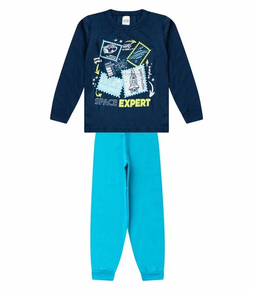 Image_Conjunto Menino Blusa Longa E Calça Select Azul
