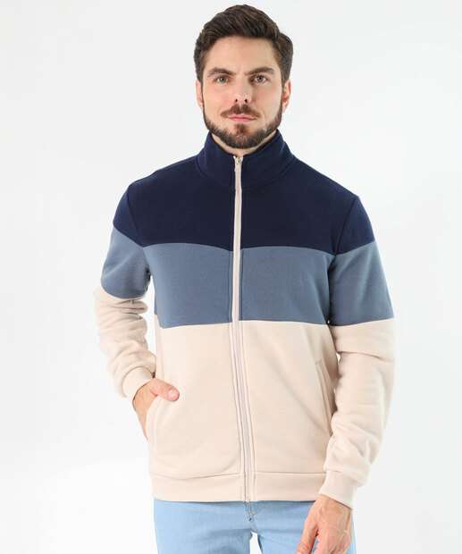 Image_Casaco Masculino Moletom Flanelado Marisa Azul