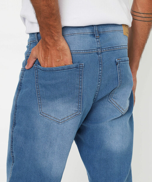 Calça Masculina Jeans Skinny Jezzian Azul