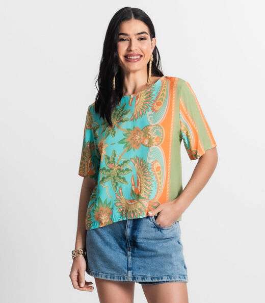 Blusa Feminina Infinita Cor Azul
