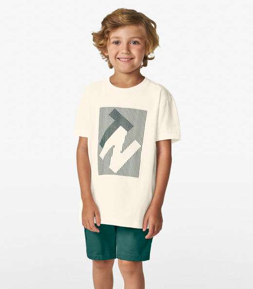 Conjunto Masculino Camiseta com Bermuda Trick Nick Branco