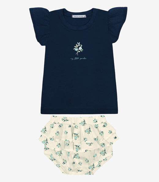 Image_Conjunto Infantil Blusa Com Calcinha Trick Nick Azul