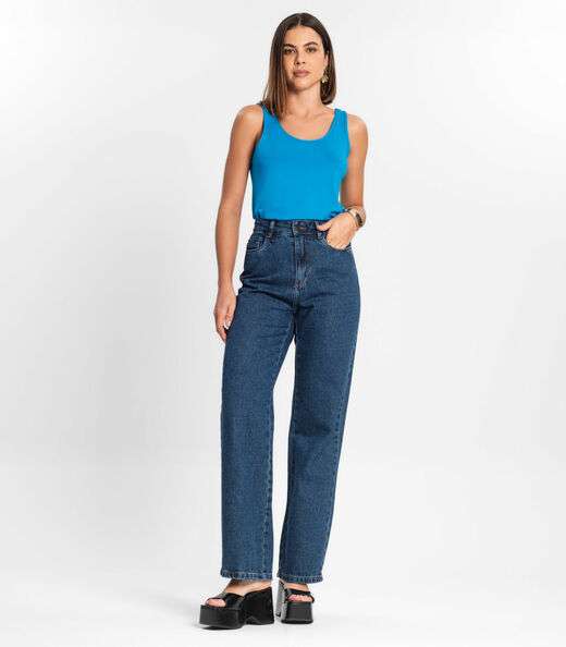 Regata Feminina Básica Rovitex Azul