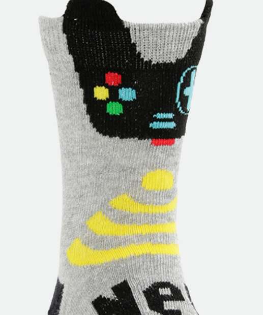 Kit 2 Pares Meias Infantil Soquete Estampadas