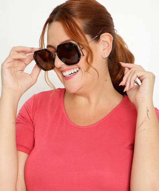 Óculos de Sol Feminino Redondo Marisa