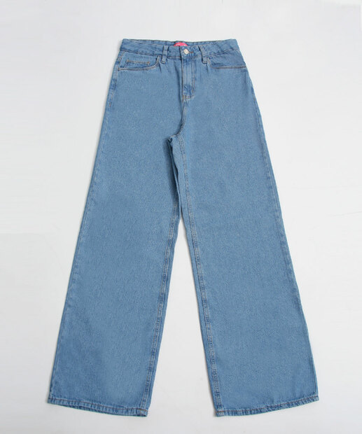 Calça Juvenil Jeans Wide Leg Marisa Tam 10 a 16
