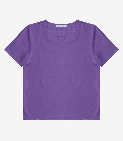Blusa Feminina Manga Curta Endless Roxo