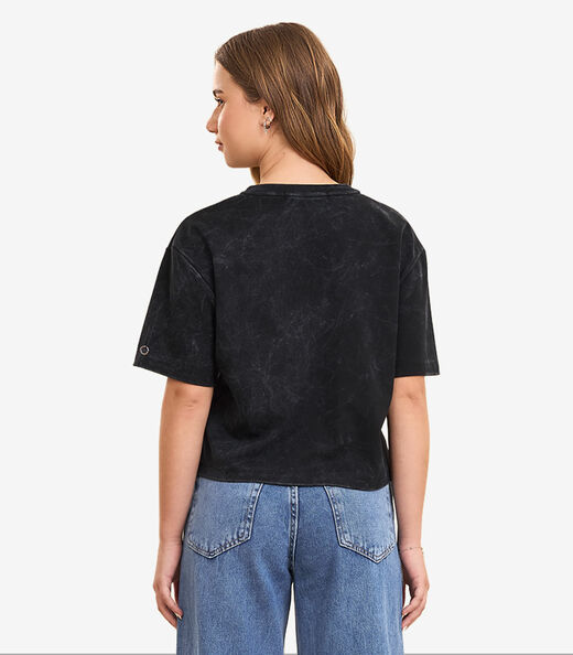 Blusa Feminina Box Com Strass Minty Preto