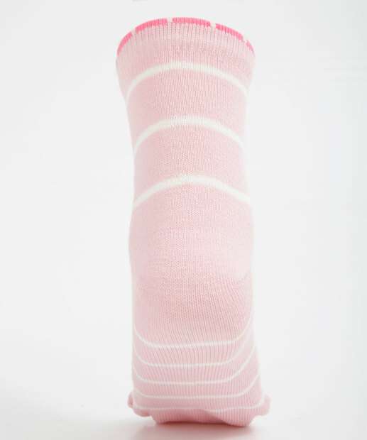 Kit 3 Pares Meias Infantil Soquete Estampa Floral