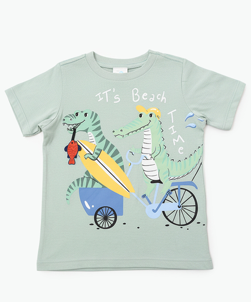 Image_Camiseta Infantil Estampa Jacaré Marisa Tam 1 a 3 Verde