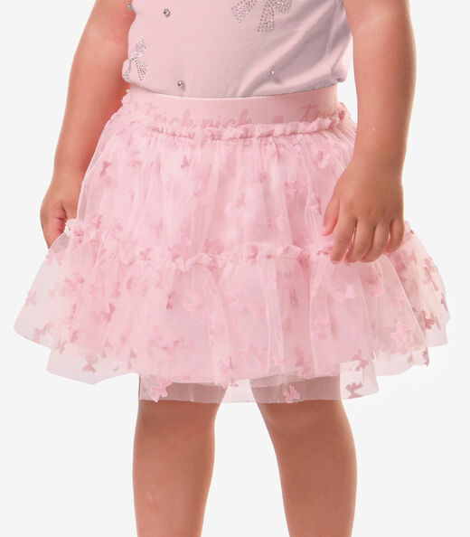 Conjunto Feminino Blusa Com Saia Trick Nick Rosa