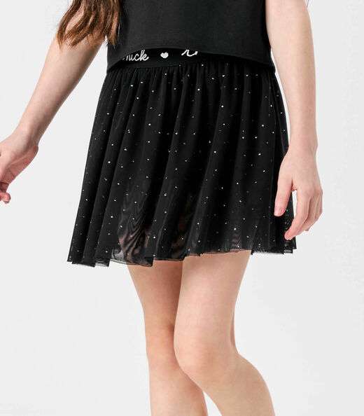 Conjunto Blusa Com Saia Em Tule Trick Nick Preto