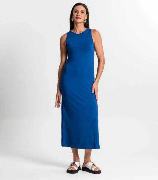 Image_Vestido Midi Em Molecotton Rovitex Azul