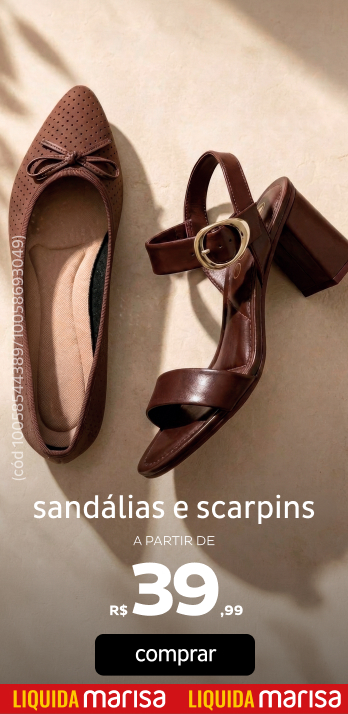 Sandálias e Scarpins a partir de R$39,99